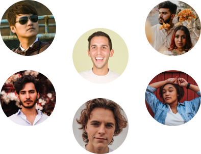 Image of various people posing